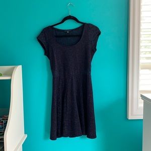 navy winter lacy dress from american eagle